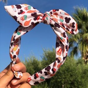 Disney Snack Print Top Knot Headband